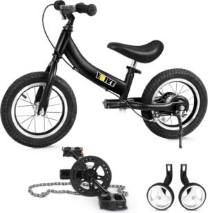 Draisienne YBIKE 2 en 1 12/14/16 pouces 1-7 ans, frein