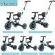 Tricycle draisienne 5 en 1 newyoo 1-3 ans bleu avec barre