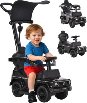 Porteur enfant HOMCOM voiture multi-équipée 12-36 mois noir