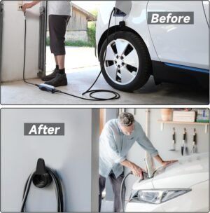71BIFlkXfxL._AC_SL1500_.jpg Support mural chargeur Type 2 pour voiture électrique - Noir