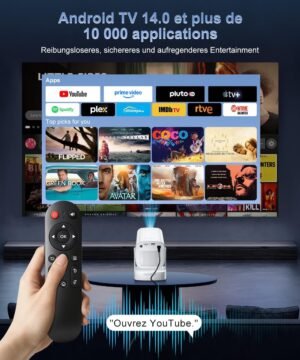 Vidéoprojecteur 1080P natif Mini Smart compatible 4K