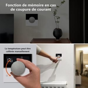 Thermostat WiFi KETOTEK programmable 3A Alexa chaudière gaz