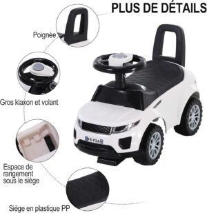 Porteur enfant HOMCOM véhicule à pousser 12-36 mois