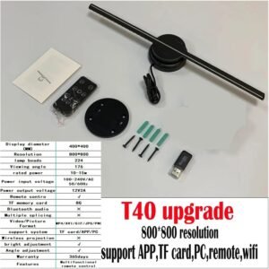 Projecteur holographique 3D 40 cm - 224 LEDs, contrôle PC