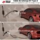 Rallonge câble VE Type 2 7kW 32A 5m Serrure IEC62196-2