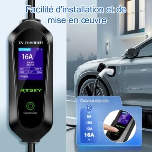 71Dfpyf2OeL._AC_SL1500_.jpg Chargeur voiture électrique Type 2 3,5 kW 8-16A réglable 5m