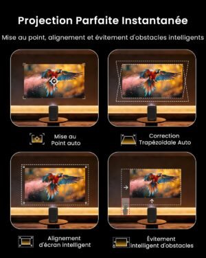 Vidéoprojecteur WEMAX Google TV Netflix 1080p 500 ISO Lumens