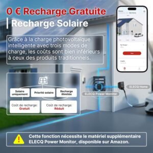 Borne de recharge véhicule électrique 7 kW Type 2 délestage