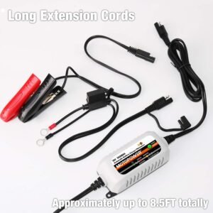 Chargeur mainteneur de batterie 12V 1A MOTOPOWER MP00205B