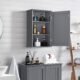 Armoire murale salle de bain Yaheetech - Gris 35x20,7x55 cm