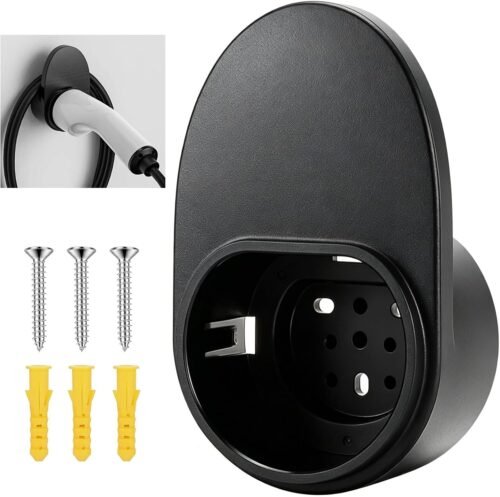 Support mural Type 2 pour chargeur EVSE IEC 62196-2 (Noir)