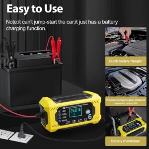 Chargeur batterie 12V 6A intelligent, réparation/protection