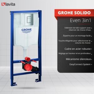 WC suspendu LAVITA Sofi One - kit encastré Solido sans bord
