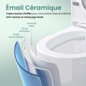 WC suspendu sans bride Mai & Mai Blanc 36x50,5x36 cm