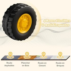 Porteur bulldozer COSTWAY - godet réglable, 1-3 ans