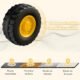 Porteur bulldozer COSTWAY - godet réglable, 1-3 ans
