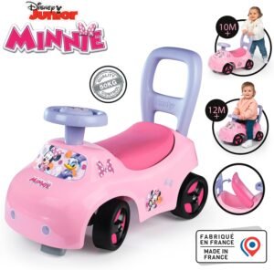 Porteur auto Minnie Smoby - Trotteur, volant dès 10 mois