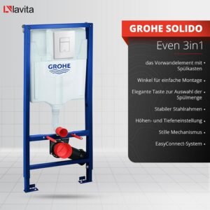 WC suspendu Lavita Sinto blanc sans bord - kit complet