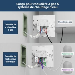 Thermostat WiFi Beok chaudière à gaz, Alexa & Google Home