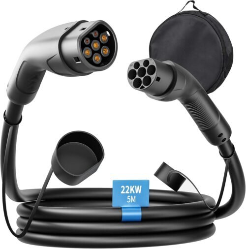 Câble de recharge Type 2 Rosaking 22 kW 5 m 3 phases 32A