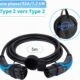 Câble de recharge Type 2 DasVolt 32A 7,2 kW monophasé 5m