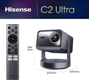 71HrhZc86aL._AC_SL1500_.jpg Vidéoprojecteur Hisense C2 Trichroma 4K UHD gris et noir