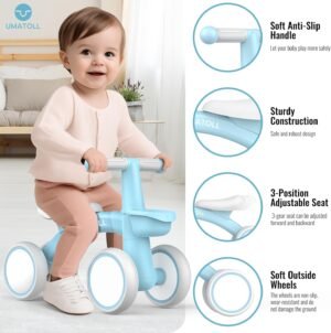 Draisienne bébé Umatoll 12-24 mois premier vélo avec panier