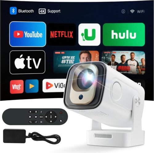 Mini projecteur 4K portable WiFi 6 Android 11 HDMI