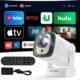 Mini projecteur 4K portable WiFi 6 Android 11 HDMI