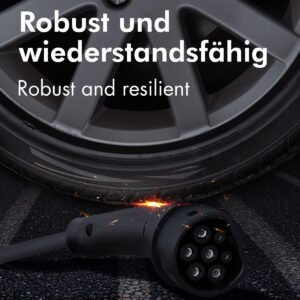 Câble de recharge Type 2 32A 22 kW 7,5 m Logilink certifié