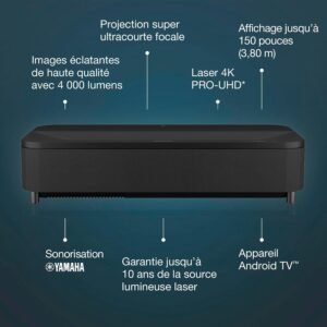 Projecteur laser TV 4K Epson EH-LS800B ultra courte focale