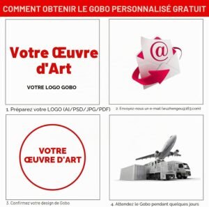 Projecteur GOBO Logo 35W - Personnalisé, Zoom manuel