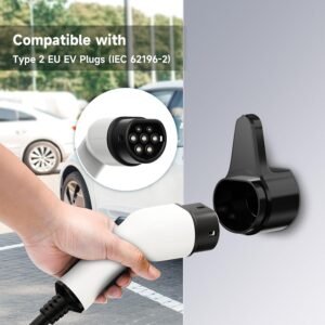 Support mural chargeur Type 2 pour voiture électrique - Noir