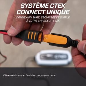 Câble rallonge CTEK 2,5 m robuste pour voitures et motos