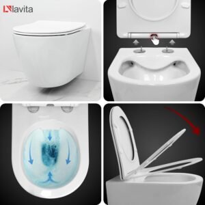 Élément mural WC Lavita 40 cm – Kit complet encastré