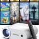 Mini vidéoprojecteur 1080p Wi‑Fi Bluetooth 200" HDMI/USB