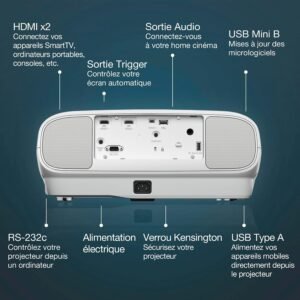 Projecteur 4K Epson EH-TW7100 3 000 lm 3LCD 2 HDMI