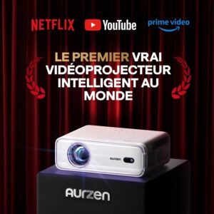 Vidéoprojecteur 4K AURZEN Eazze D1 - Netflix officiel, Dolby