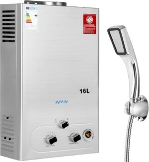Chauffe-eau à gaz 16 L/min BreeRainz basse pression
