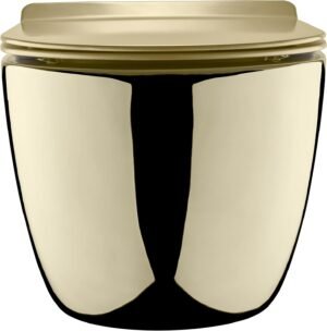 WC suspendu doré - cuvette céramique avec siège softclose