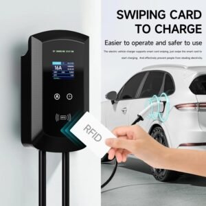 71QGyLEcoKL._AC_SL1500_.jpg Chargeur voiture électrique 11 kW Type 2 5 m triphasé RFID