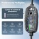 Chargeur voiture électrique EVDANCE Type 2 3,7 kW 6-16A 6,1m