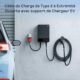 Câble de recharge Type 2 extrémité ouverte 7 kW 7,5 m 32 A