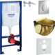 WC suspendu LAVITA Sofi Slim doré abattant SoftClose