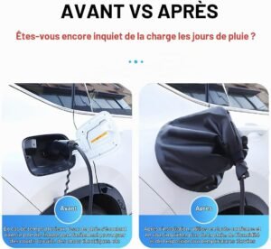 Housse prise charge EV JNNJ étanche magnétique anti-poussière