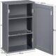 Armoire murale salle de bain Yaheetech - Gris 35x20,7x55 cm
