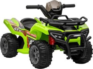 Quad électrique enfant HOMCOM 18-36 mois 6V 2 km/h Vert
