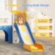 Toboggan pour enfants 170 cm autoportant 6-en-1 bleu