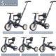 Tricycle 5 en 1 newyoo 1-3 ans, barre de poussée, anthracite