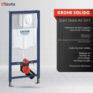 WC suspendu LAVITA Sofi Slim doré abattant SoftClose